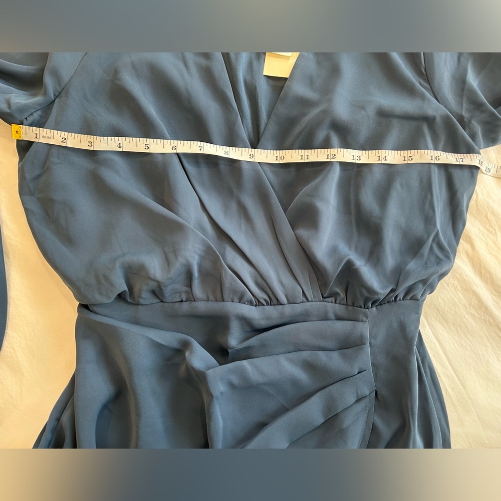 ABERCROMBIE & FITCH - Long Sleeve Draped Mini Dress Size S - Picture 12 of 13